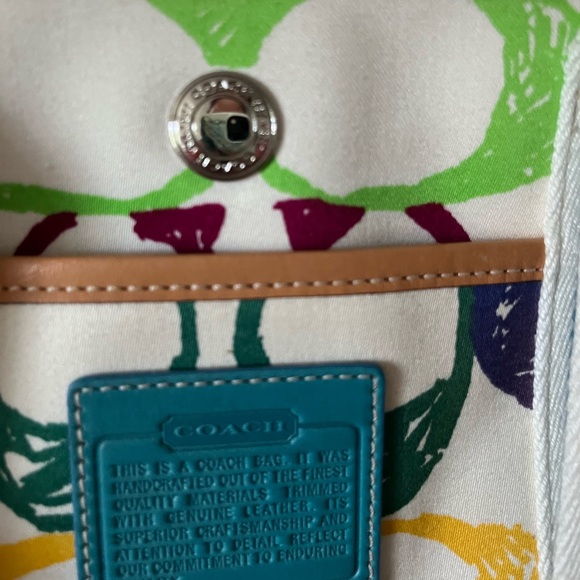 NWT Y2K Coach Scribble Tote - Picture 9 of 10